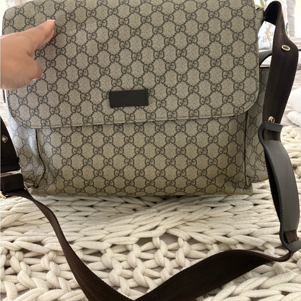 Gucci GG Supreme Diaper bag